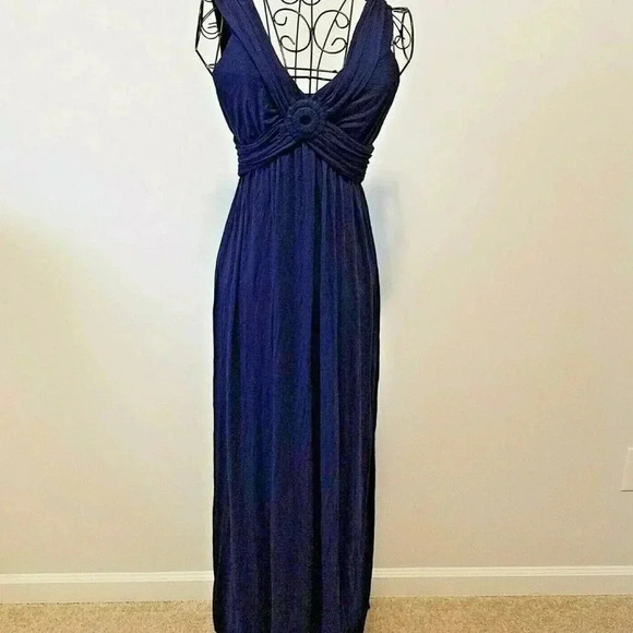 Max Edition Maxi Dress Small Women's Navy Blue - Picture 1 of 7